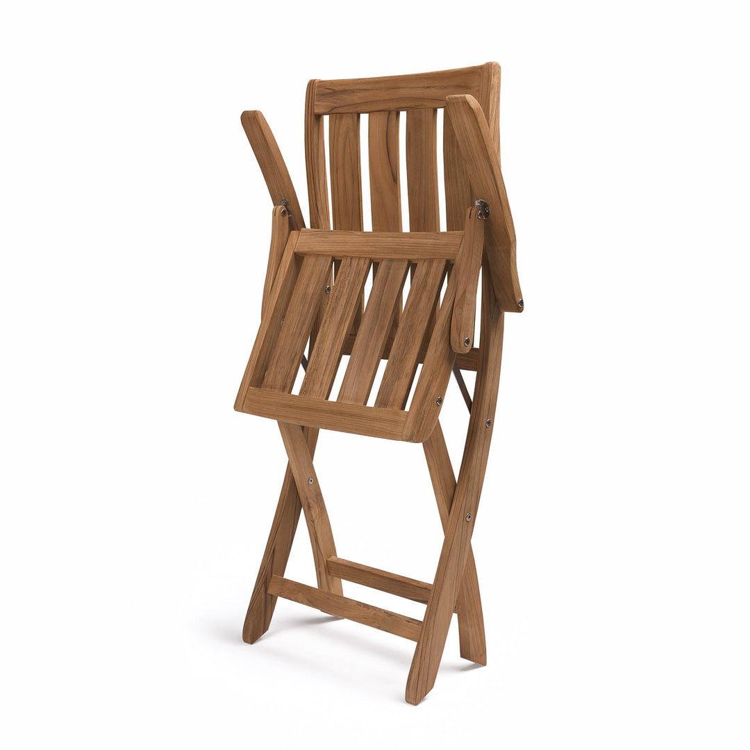 Breeze Teak Outdoor Folding Dining Arm Chair