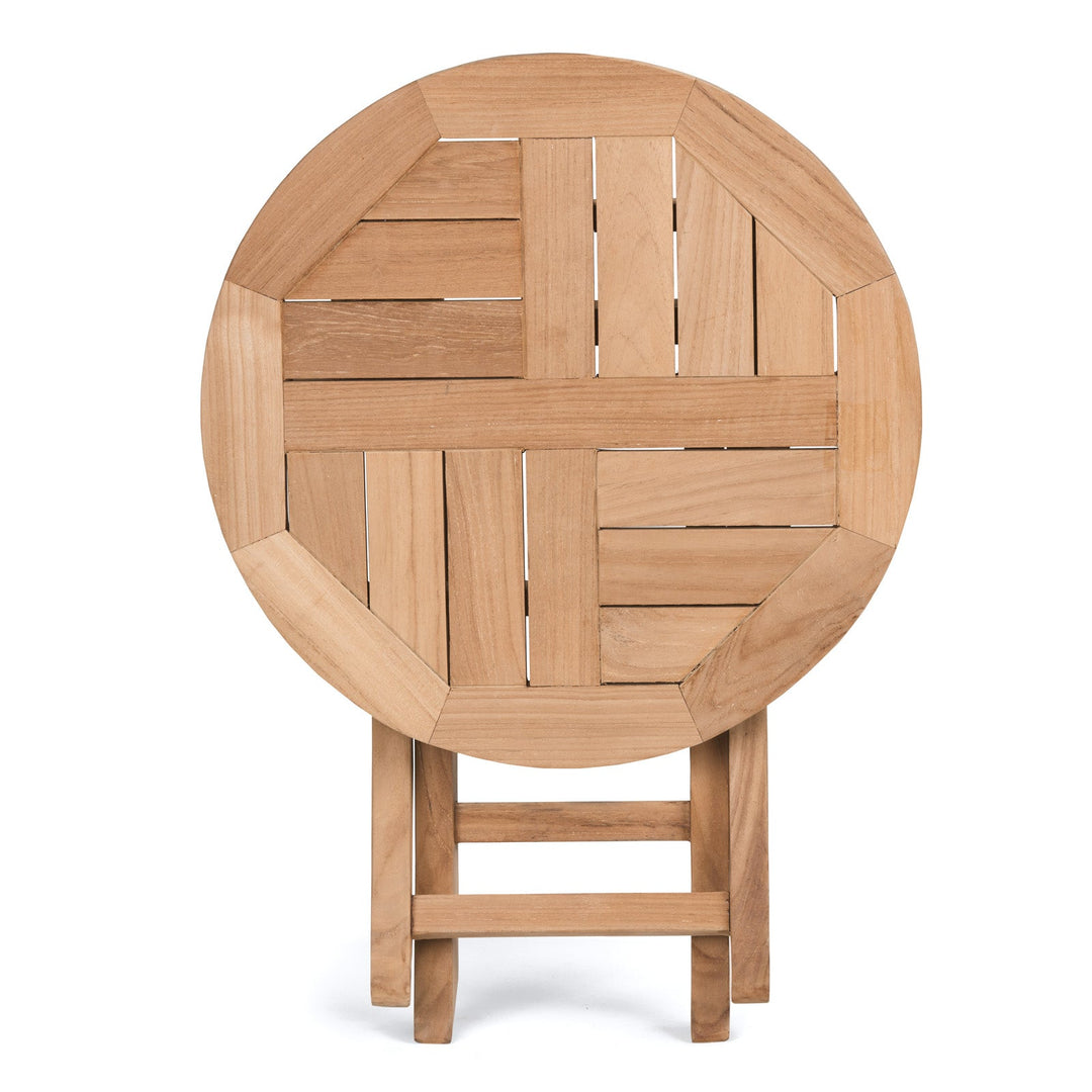 Port Teak Outdoor Folding Side Table