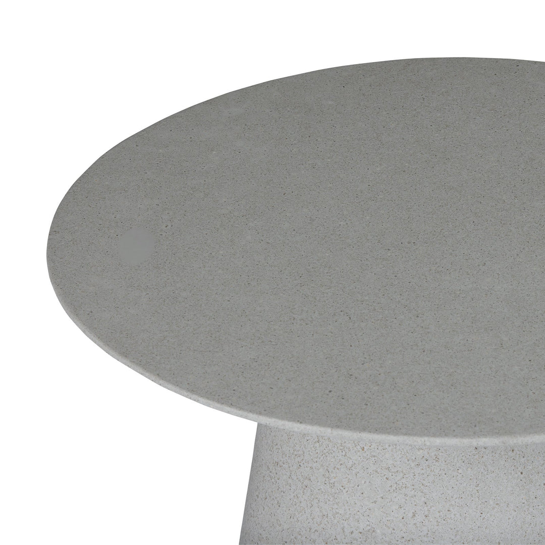 Holly Concrete Outdoor Side Table (Grey)
