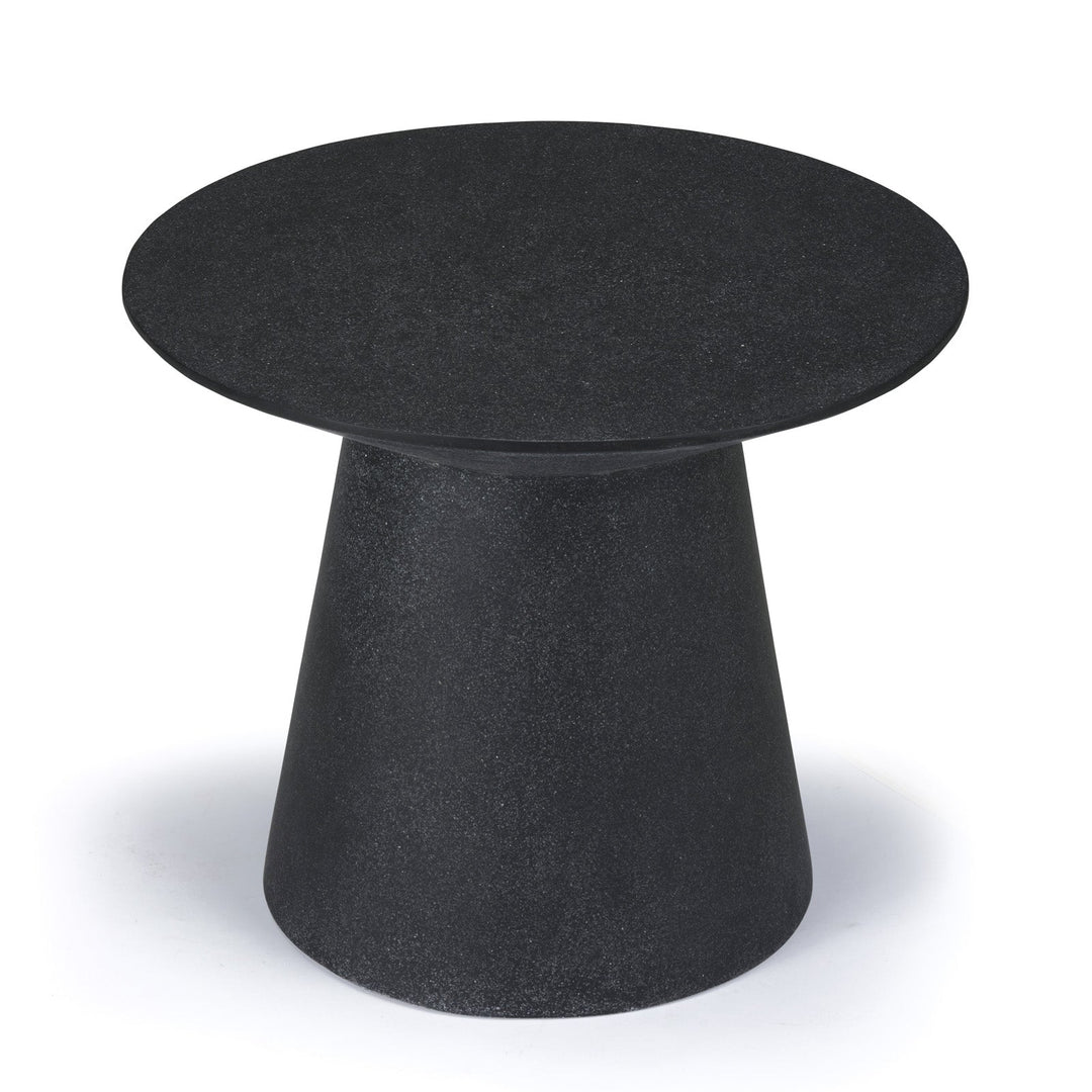 Holly Concrete Outdoor Side Table (Black)