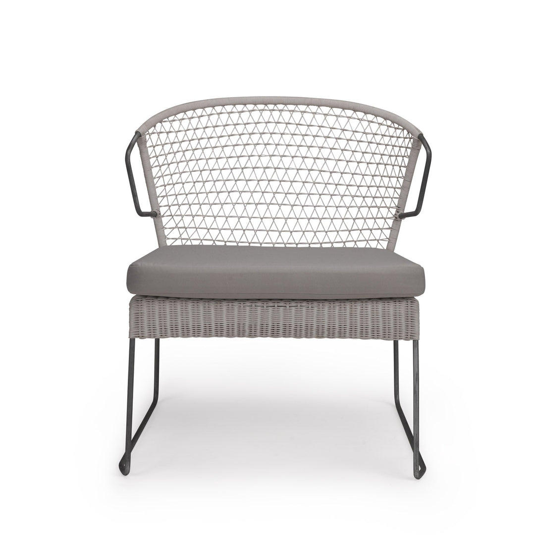 Sophia Outdoor Wicker Relaxing Chair (Chalk)