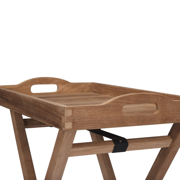 Teak Serving Tray (w/ Stand)