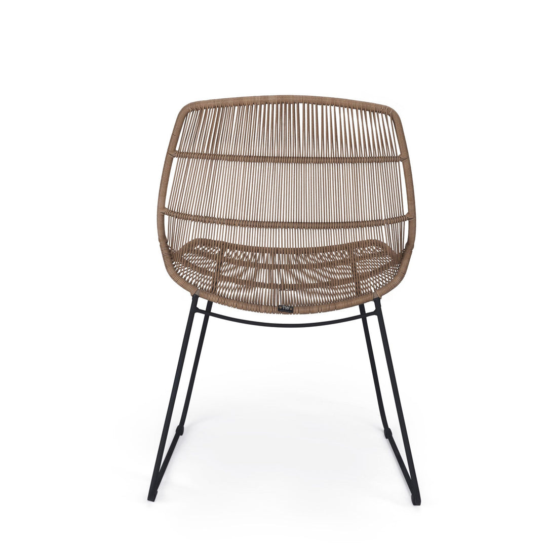 Oliver Outdoor Wicker Dining Side Chair (Natural)