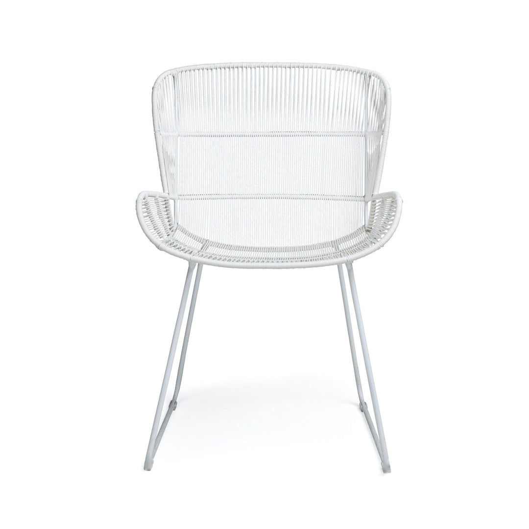 Nairobi Woven Dining Arm Chair (White)
