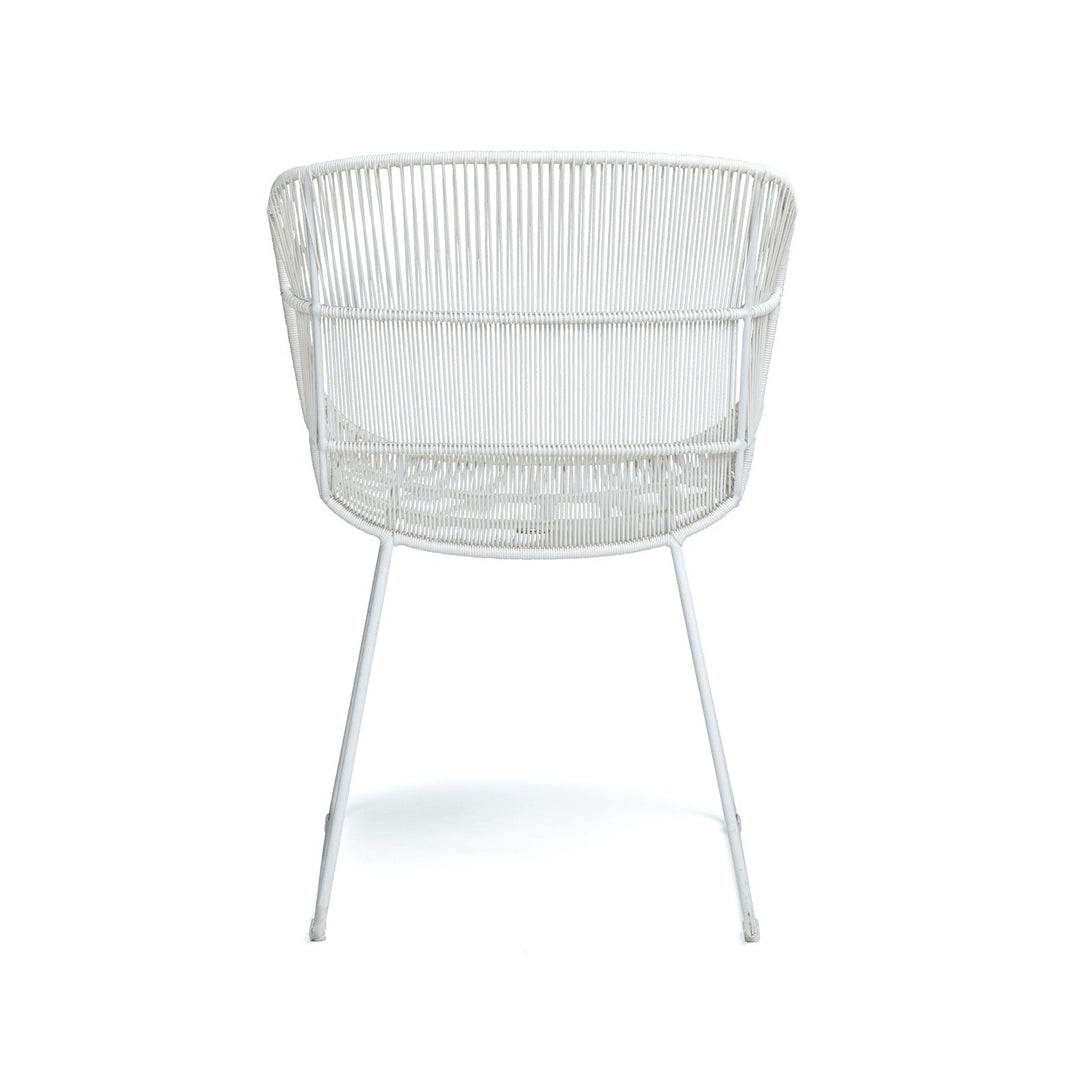 Nairobi Woven Dining Arm Chair (White)