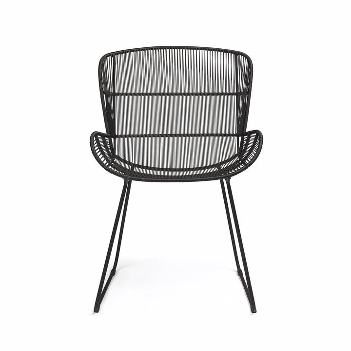 Nairobi Woven Dining Arm Chair (Black)