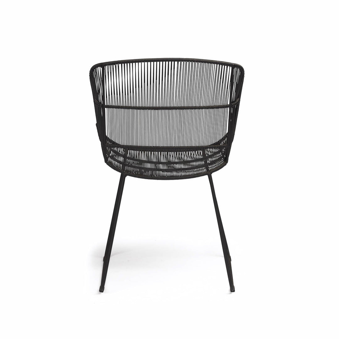 Nairobi Woven Dining Arm Chair (Black)