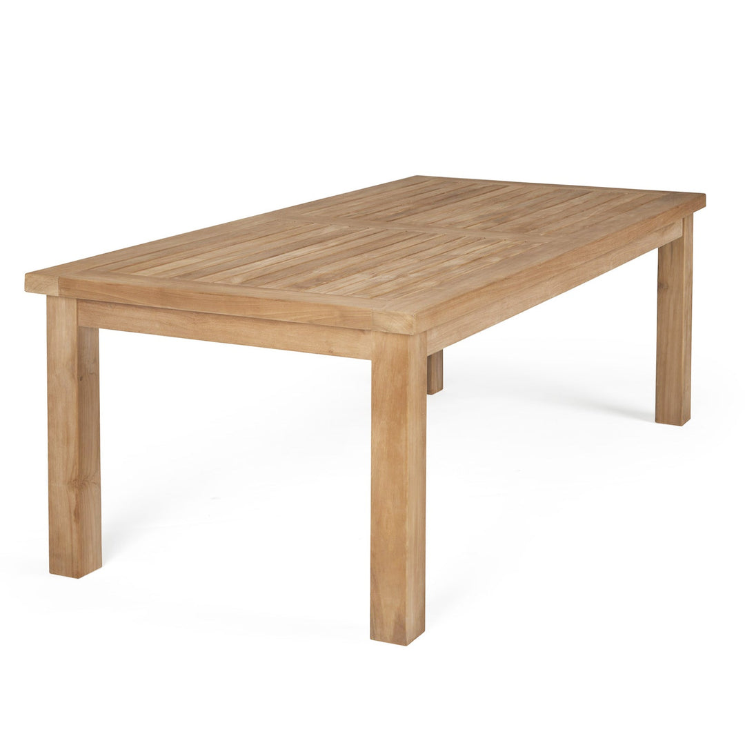 Hampton Teak Outdoor Dining Table 101"
