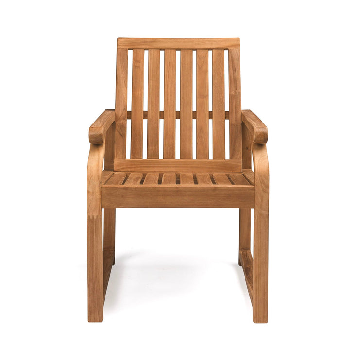 Capri Teak Outdoor Dining Arm Chair
