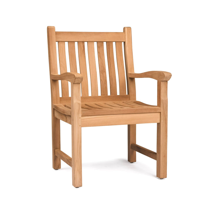 Wave Teak Dining Arm Chair