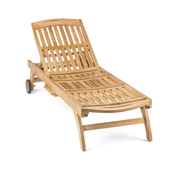 Maui Teak Outdoor Sun Lounger