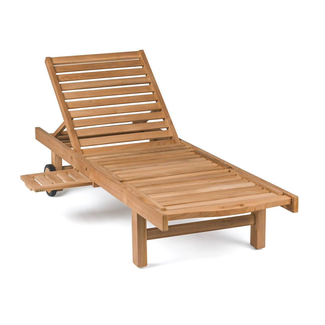 Malibu Teak Outdoor Sun Lounger