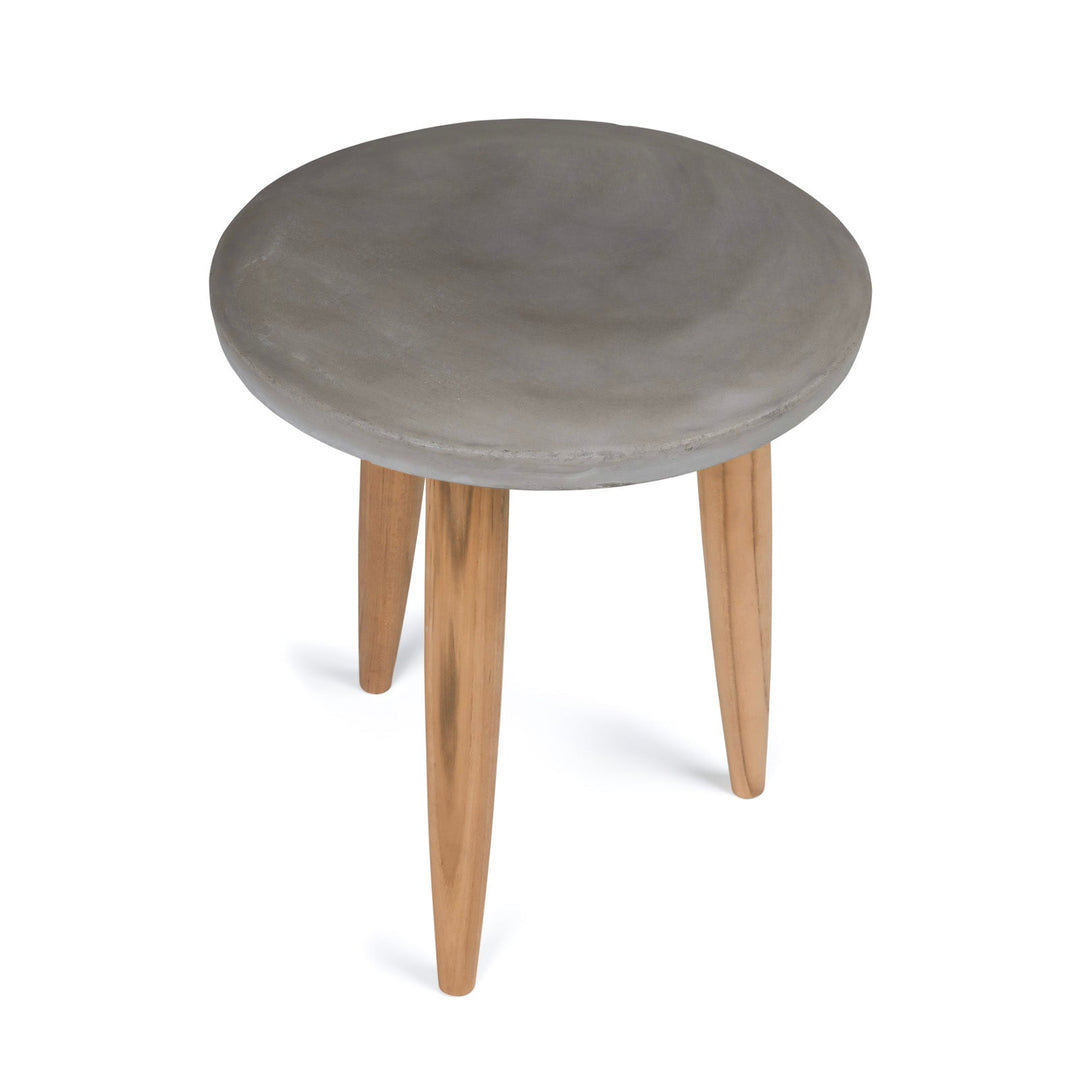 Aspen Blok Concrete Round Accent Table (Large)
