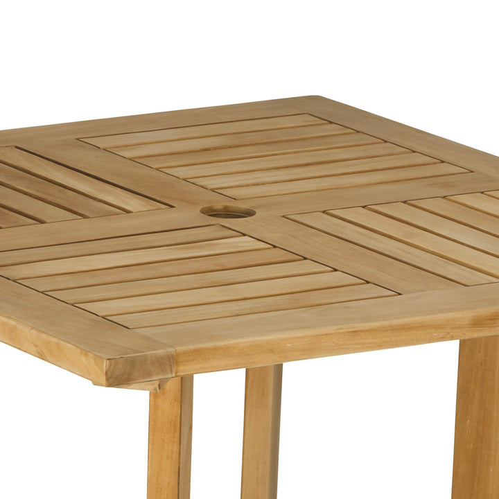 Square Teak Outdoor Bar Table