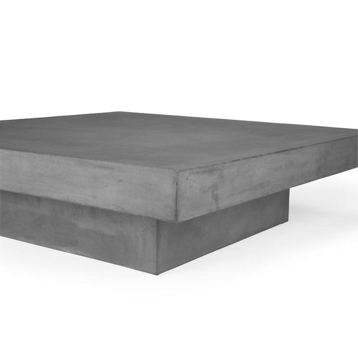 Blok Square Concrete Coffee Table 43" (Grey)