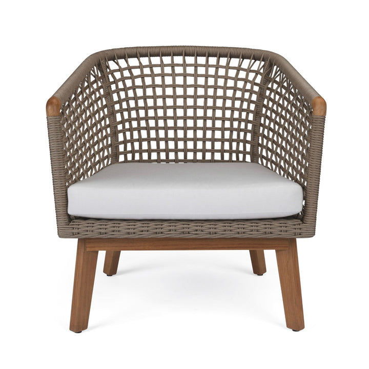 Ravoli Teak and Rope Outdoor Relaxing Chair (Taupe)