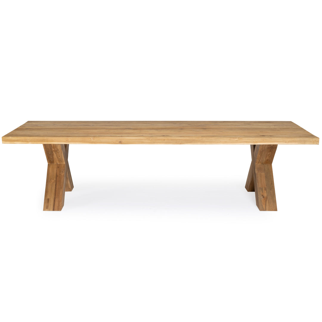 Boxx Reclaimed Teak Outdoor Dining Table 94"