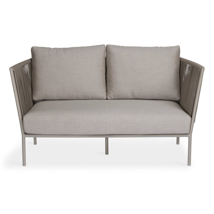 Beverly Hills Rope Outdoor Loveseat (Stone)