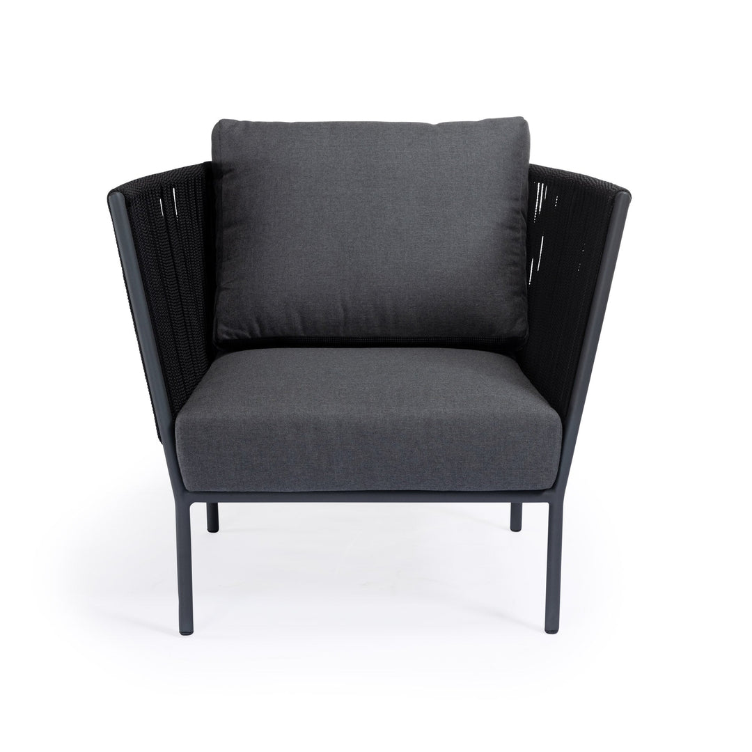 Beverly Hills Rope Outdoor Relaxing Chair (Graphite)