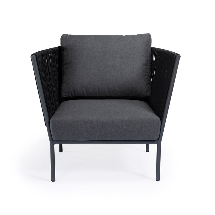 Beverly Hills Rope Outdoor Relaxing Chair (Graphite)