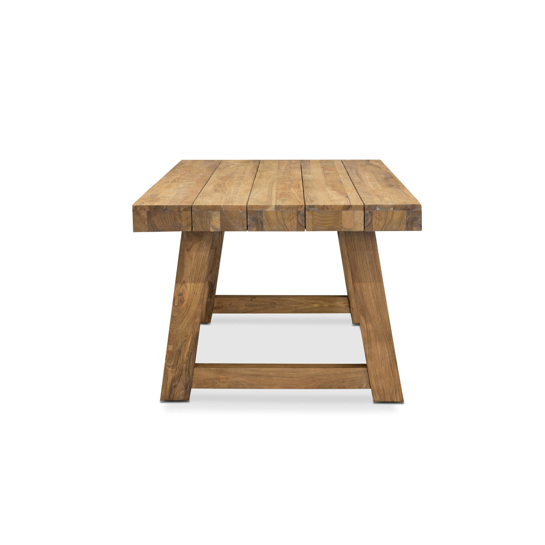 Hunter Reclaimed Teak Outdoor Dining Table 94"
