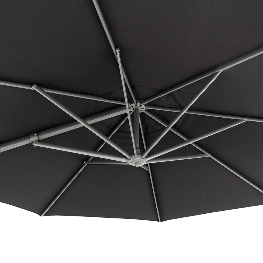 Big Sur Cantilever Umbrella (Black Canopy, Anthracite Frame)