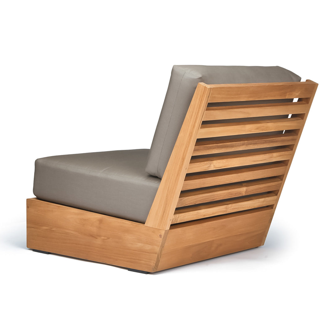 Kuba Teak Armless Outdoor Club Chair