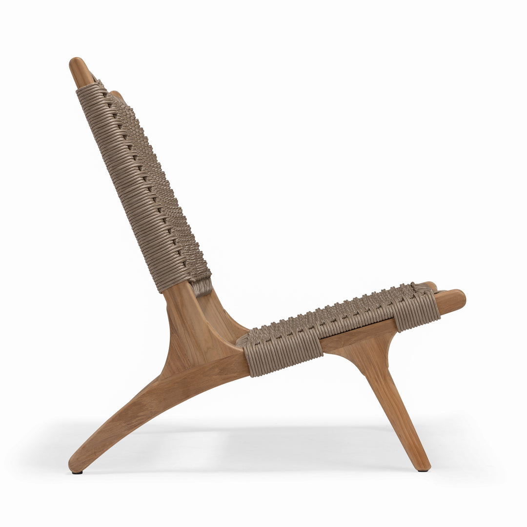 Tokio Teak Outdoor Relaxing Chair (Taupe)