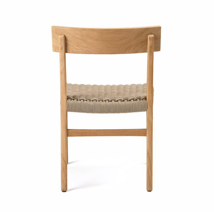 Ravoli Teak and Rope Outdoor Dining Side Chair (Taupe)