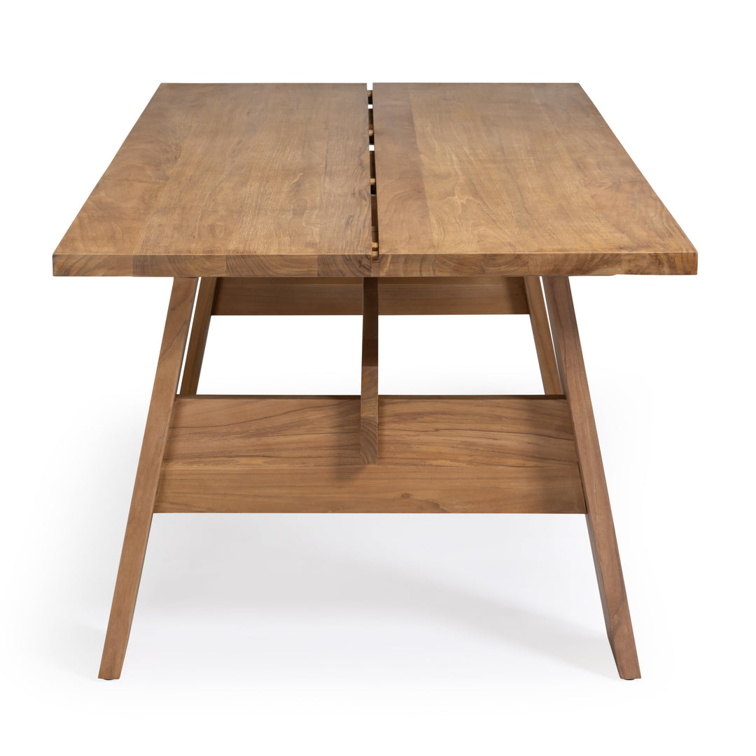 Bradford Teak Outdoor Dining Table 118"