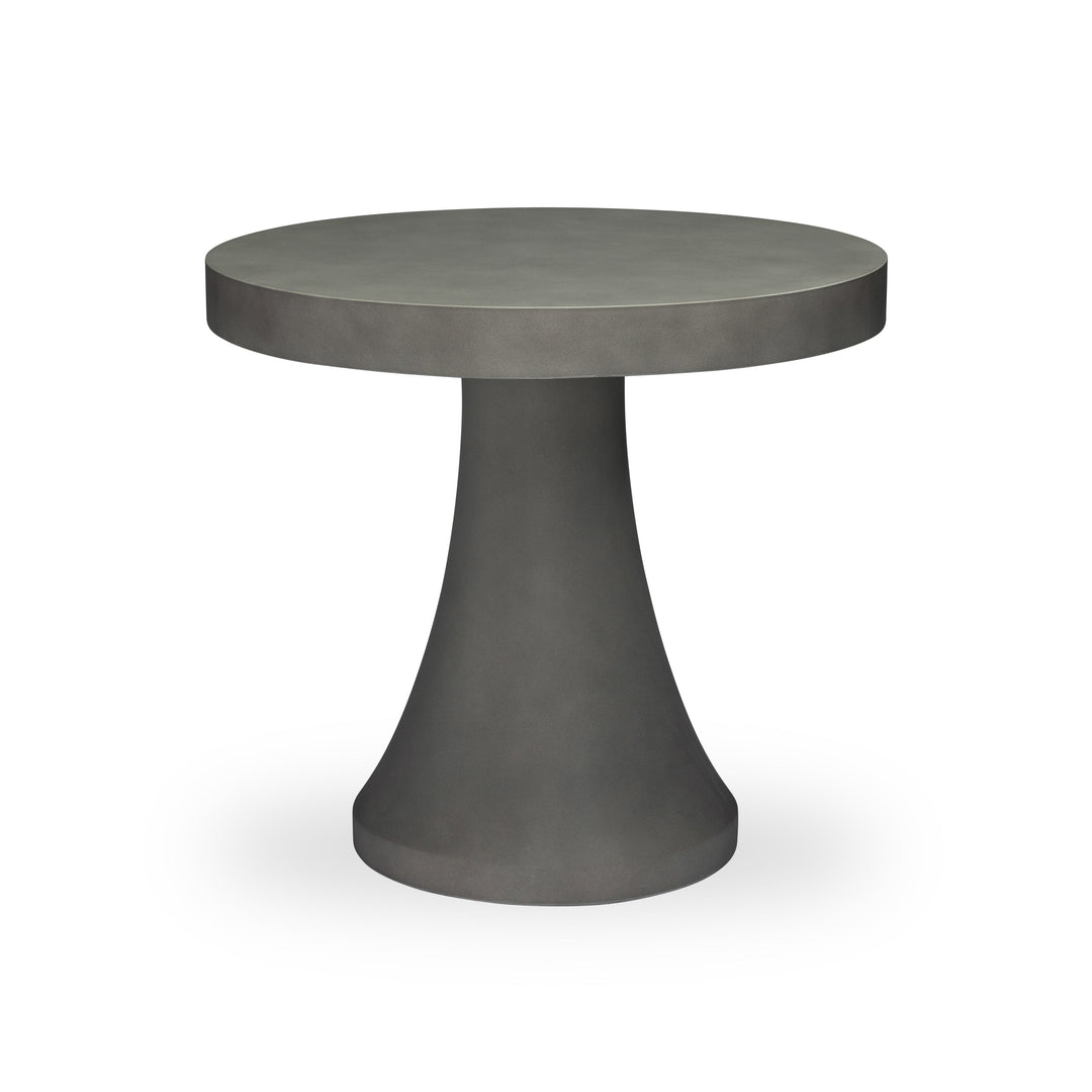 Polished Concrete Outdoor Round Dining Table 32" (Grey)