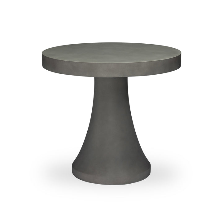 Polished Concrete Outdoor Round Dining Table 32" (Grey)