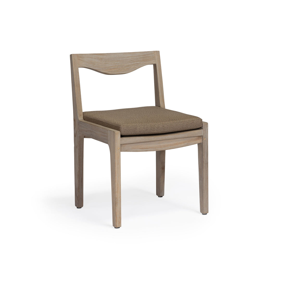 Athena Weathered Teak Outdoor Dining Side Chair