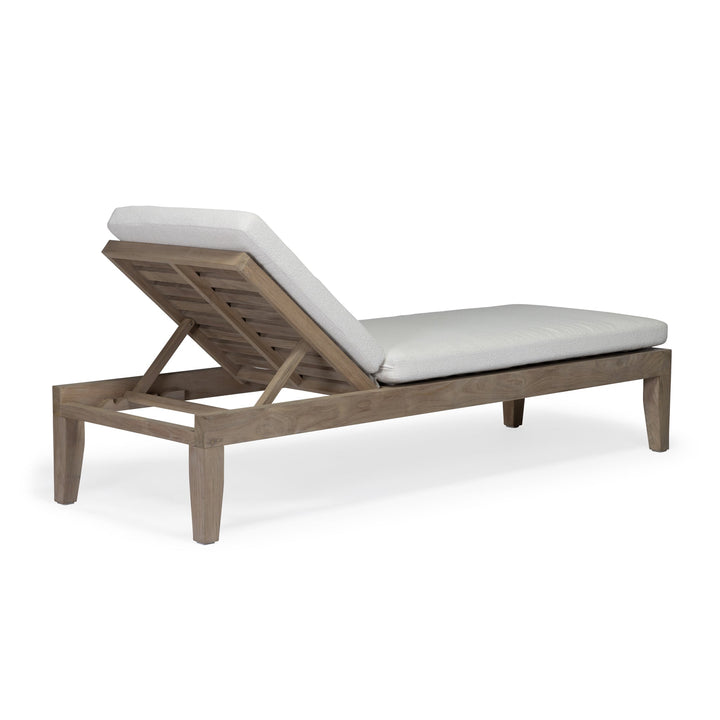 Juliet Weathered Teak Outdoor Sun Lounger