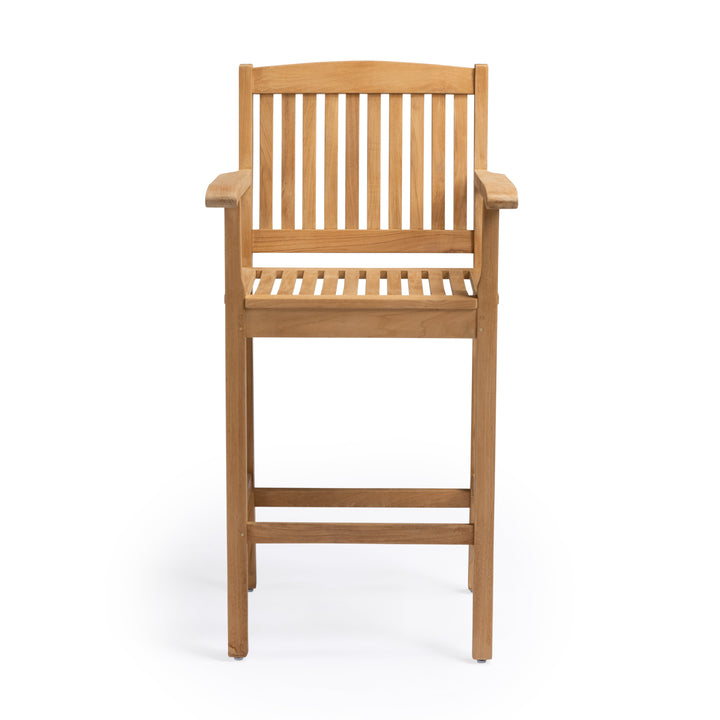 Verona Teak Arm Bar Stool