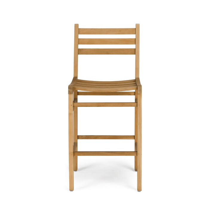 Pager Teak Outdoor Bar Stool