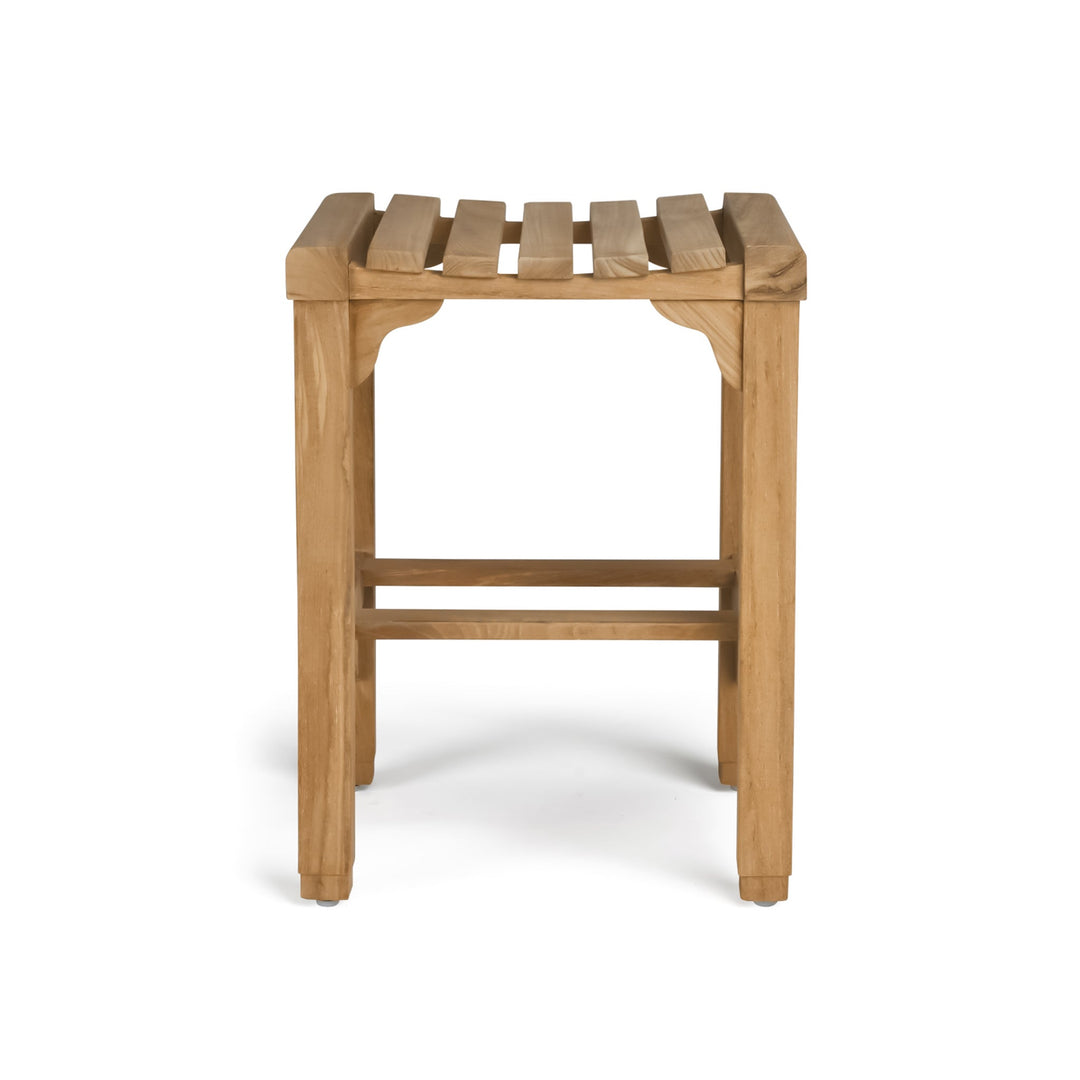 Classic Teak Outdoor Backless Counter Stool