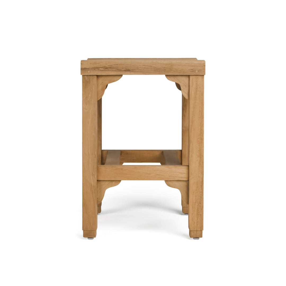 Classic Teak Outdoor Backless Counter Stool
