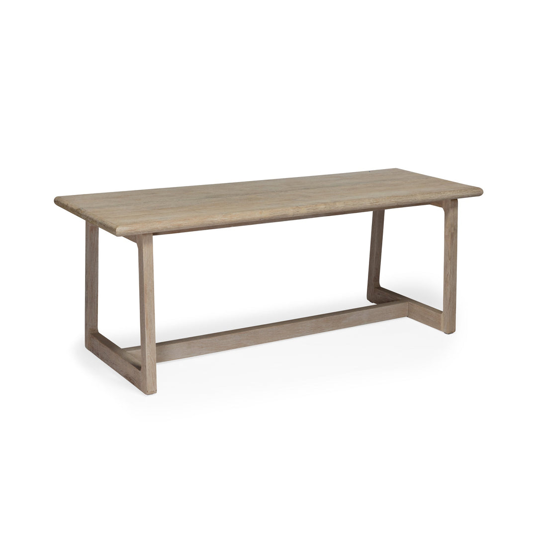 Troy Weathered Teak Outdoor Dining Table 98"
