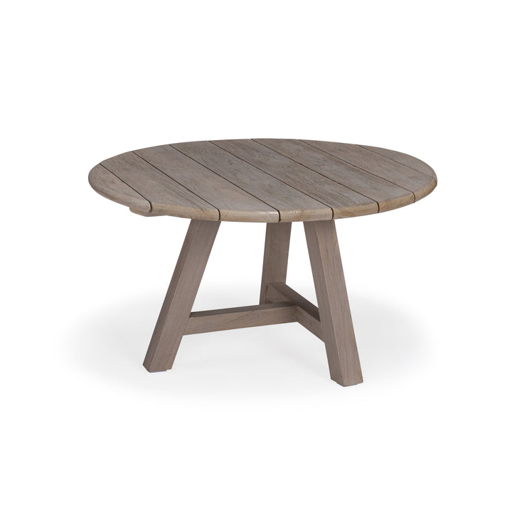 Romeo Weathered Teak Outdoor Coffee Side Table (Large)