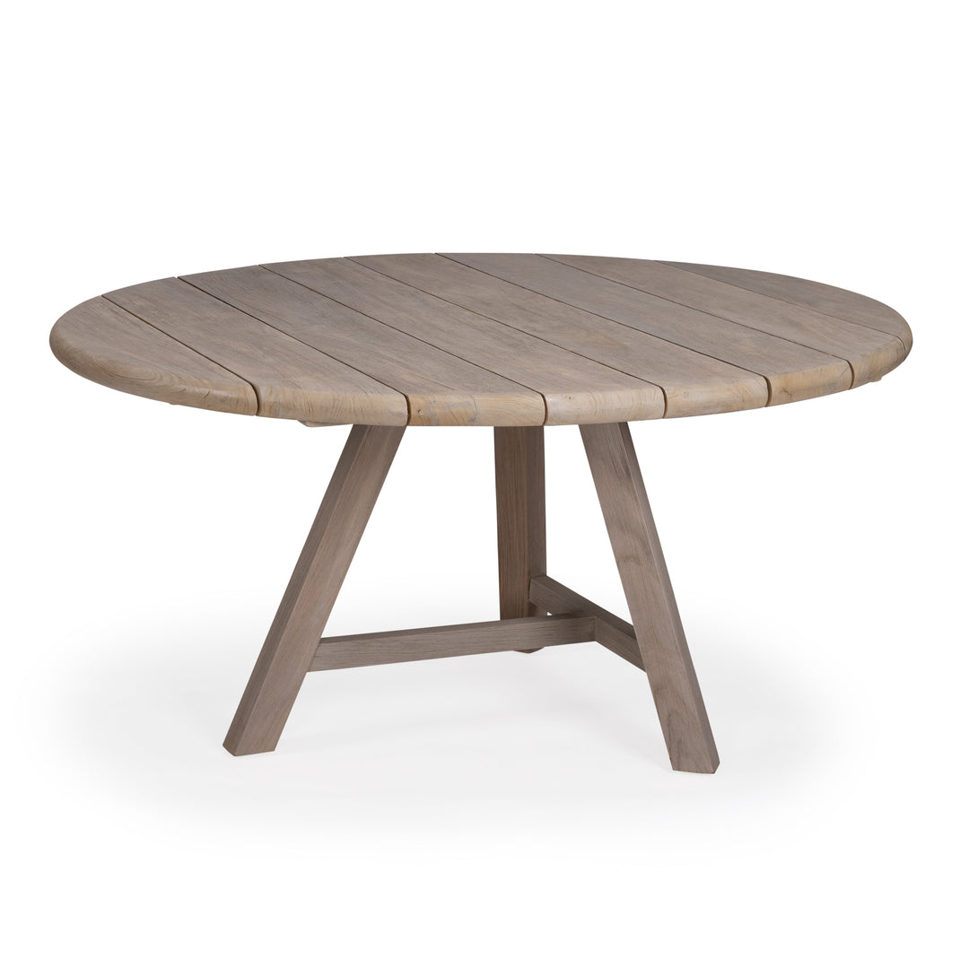 Napa Weathered Teak Outdoor Round Dining Table