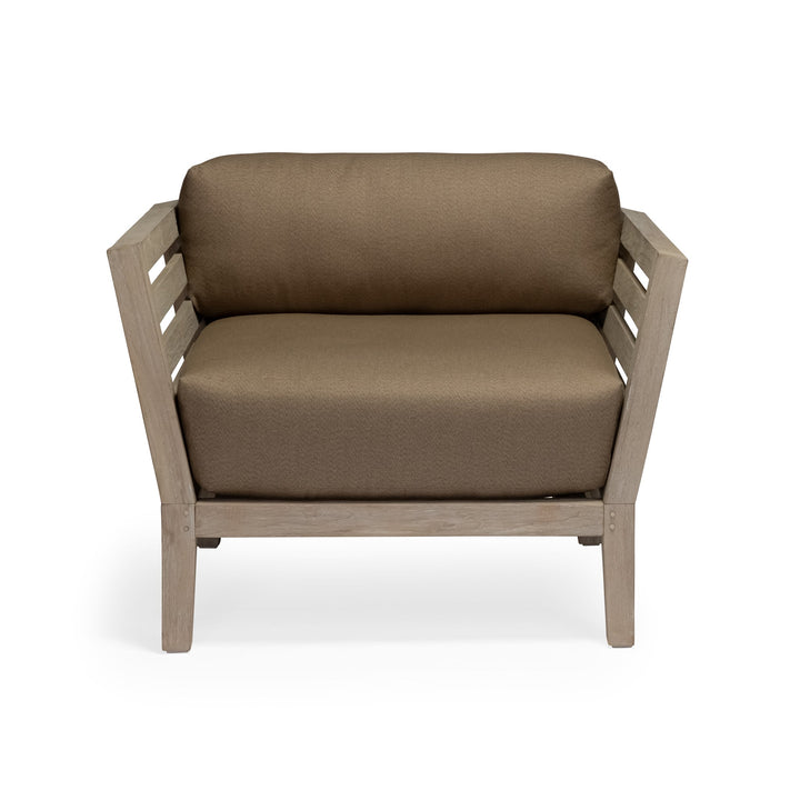 Romeo Weathered Teak Outdoor Club Chair