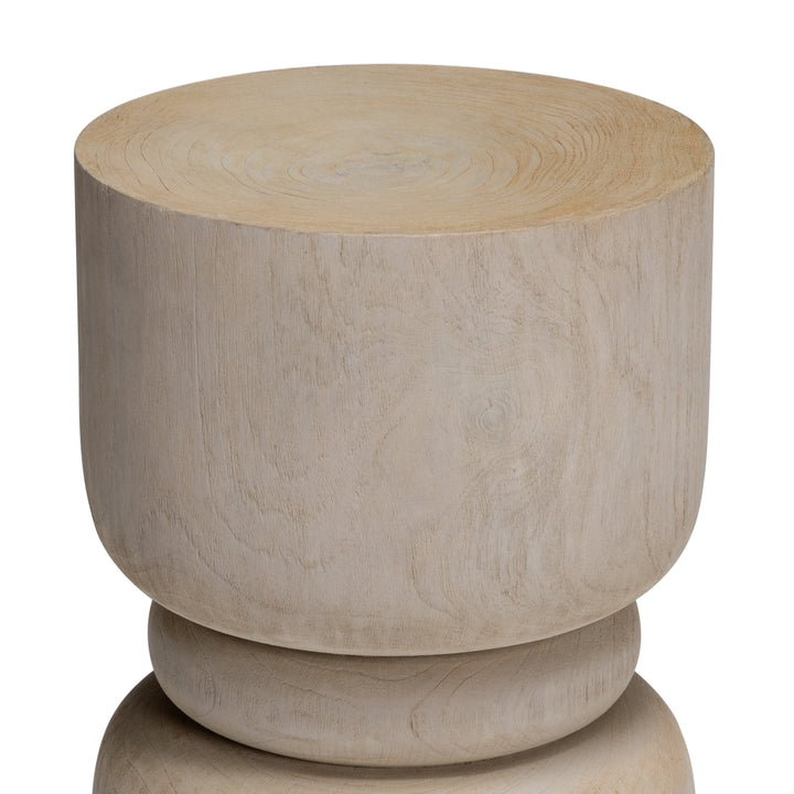 Juliet Weathered Teak Outdoor Side Table