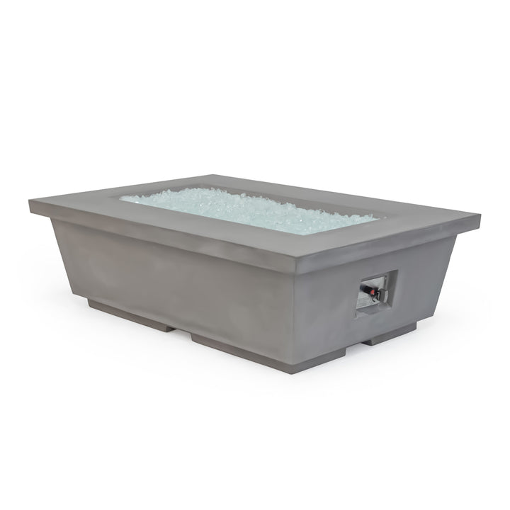 Polished Concrete Rectangle Fire Pit