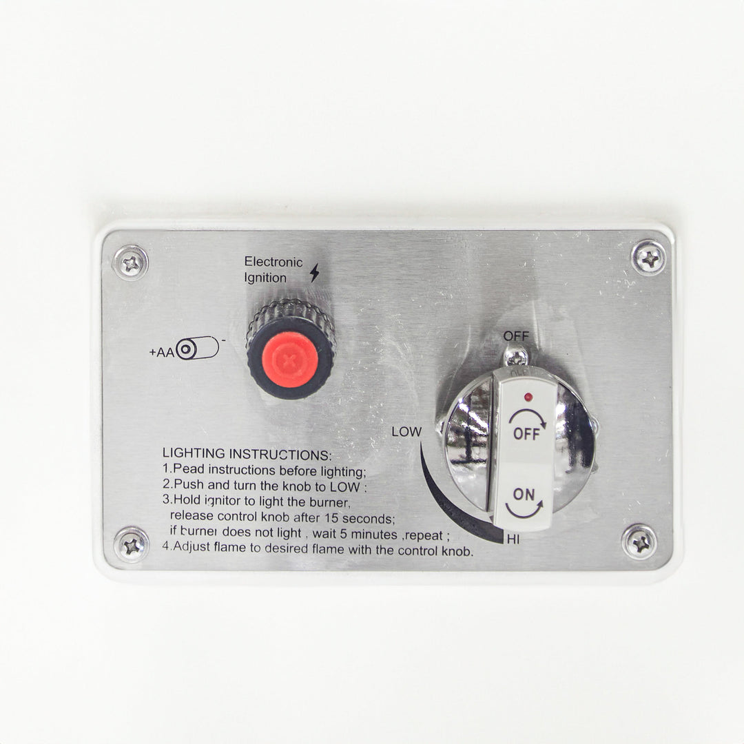 Polished Concrete Rectangle Fire Pit (White)