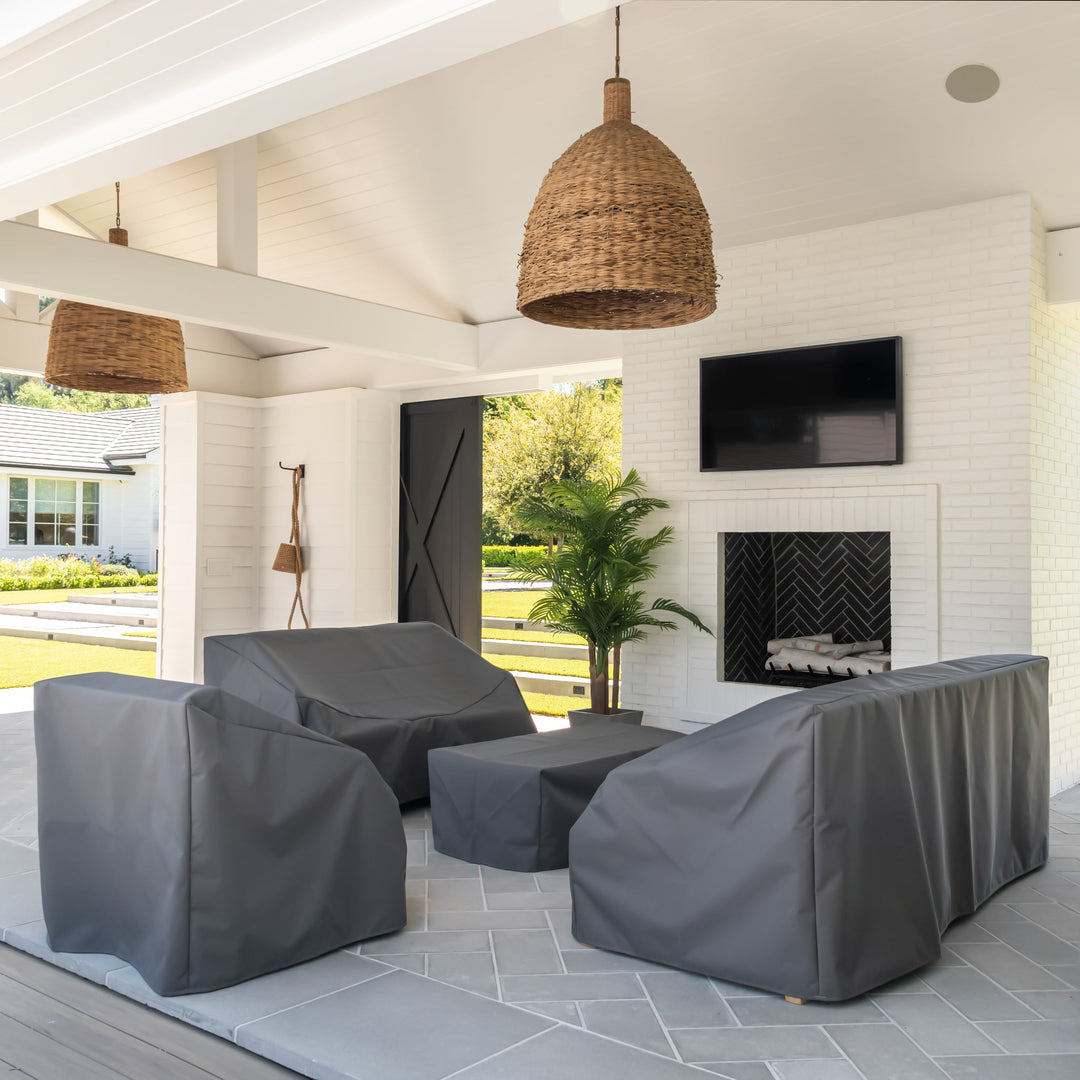 Oasis Outdoor Sofa (Blend Coal) Cover (Iron Grey)