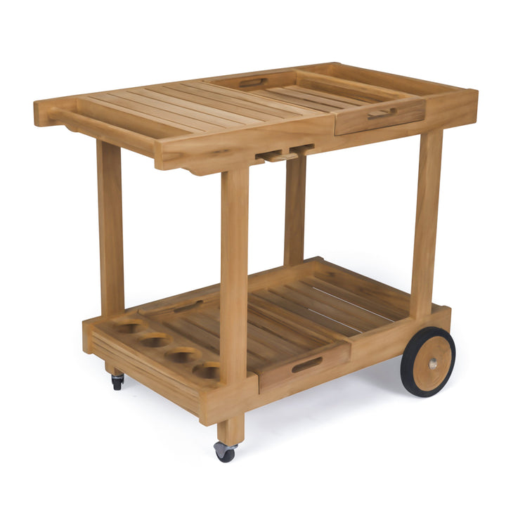 Teak Outdoor Bar Cart