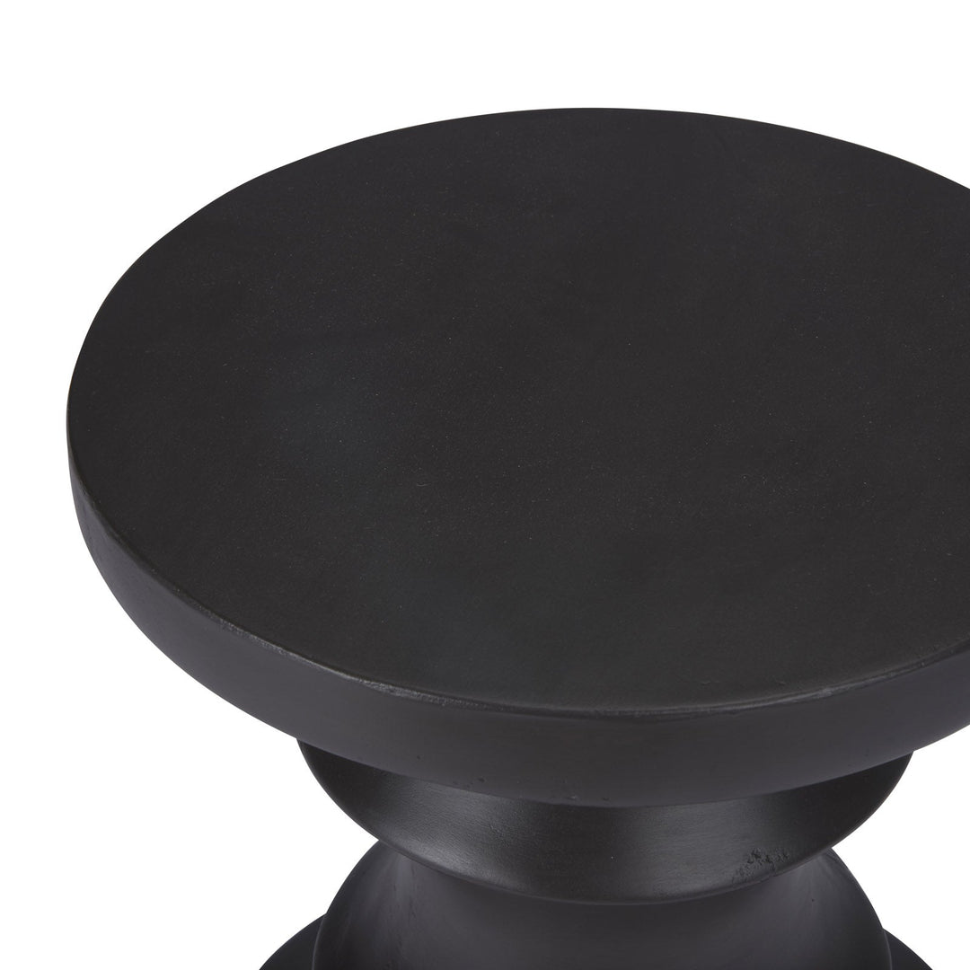 Blok Concrete Chess Side Table (Black)