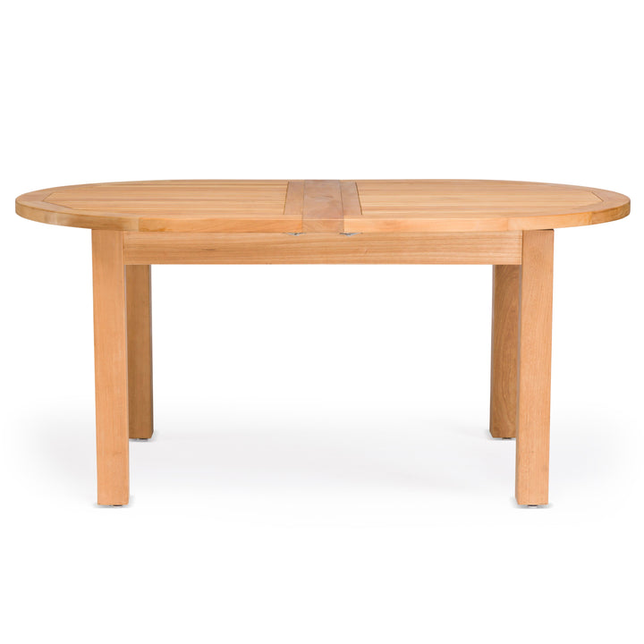 Capri Teak Outdoor Oval Double Extension Table 86-101-117"